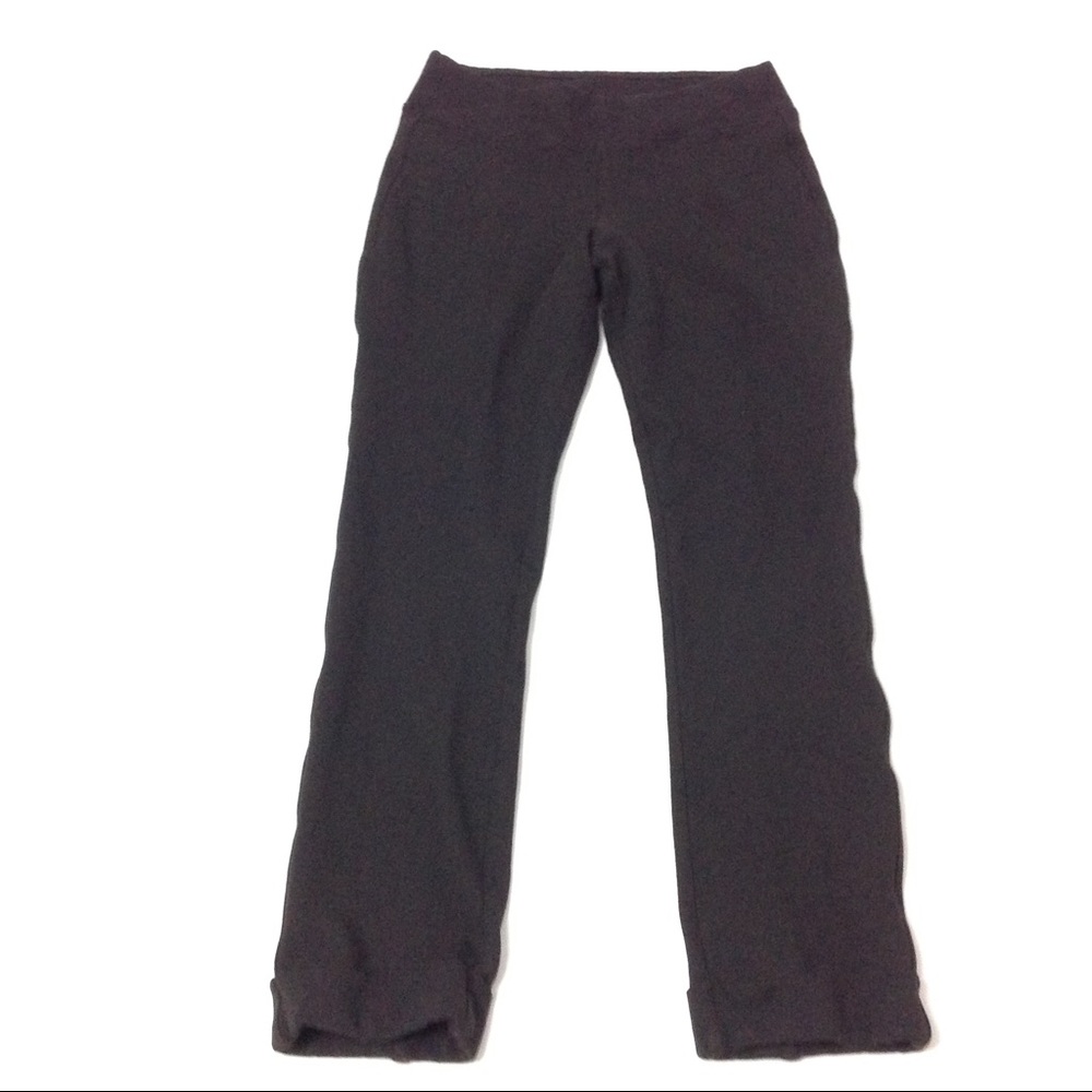 Women Pull On Casual Pant Size M Black Crop Pant
